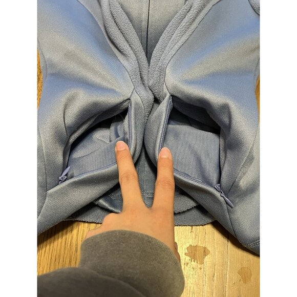 IZOD Blue Full Zip Fleece Jacket Women's Size Medium‎ Preppy Classic Athleisure - Picture 12 of 14